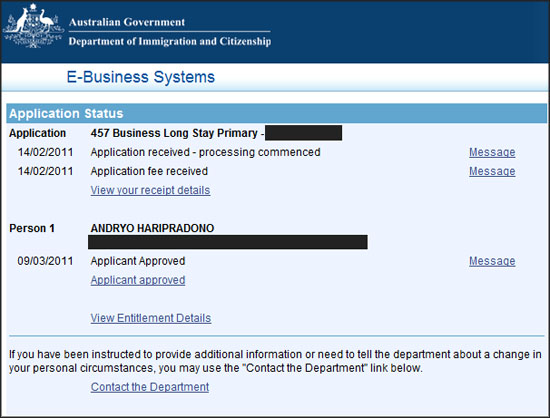 Cek Status Aplikasi Visa Kerja Australia