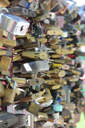 Love Locks in Budapest